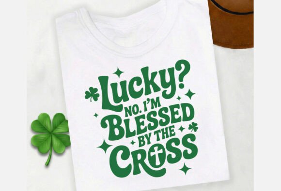Blessed by the Cross St Patricks Graphics & T-Shirt Design