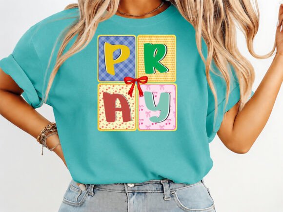 Brushstroke Fall Coquette Pray T-Shirt Designs & Graphics