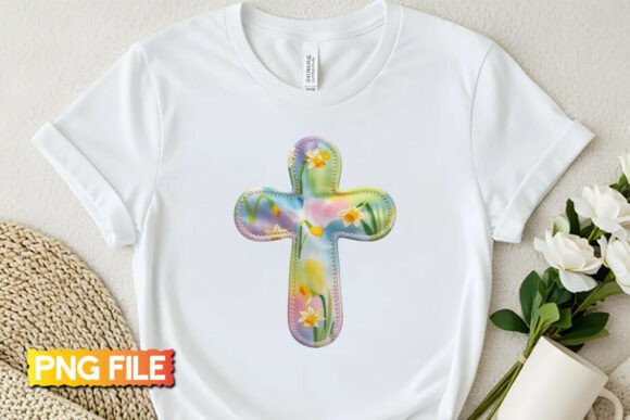 Easter Patchwork Cross PNG: Brand Designer Review for T-Shirt Graphics