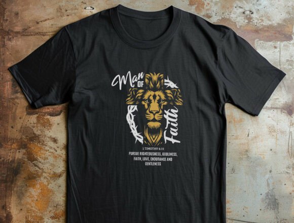 Man of Faith Svg for T-Shirts & Graphics
