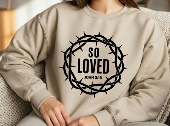 So Loved SVG: Graphics & T-Shirt Designs for Faith Sellers